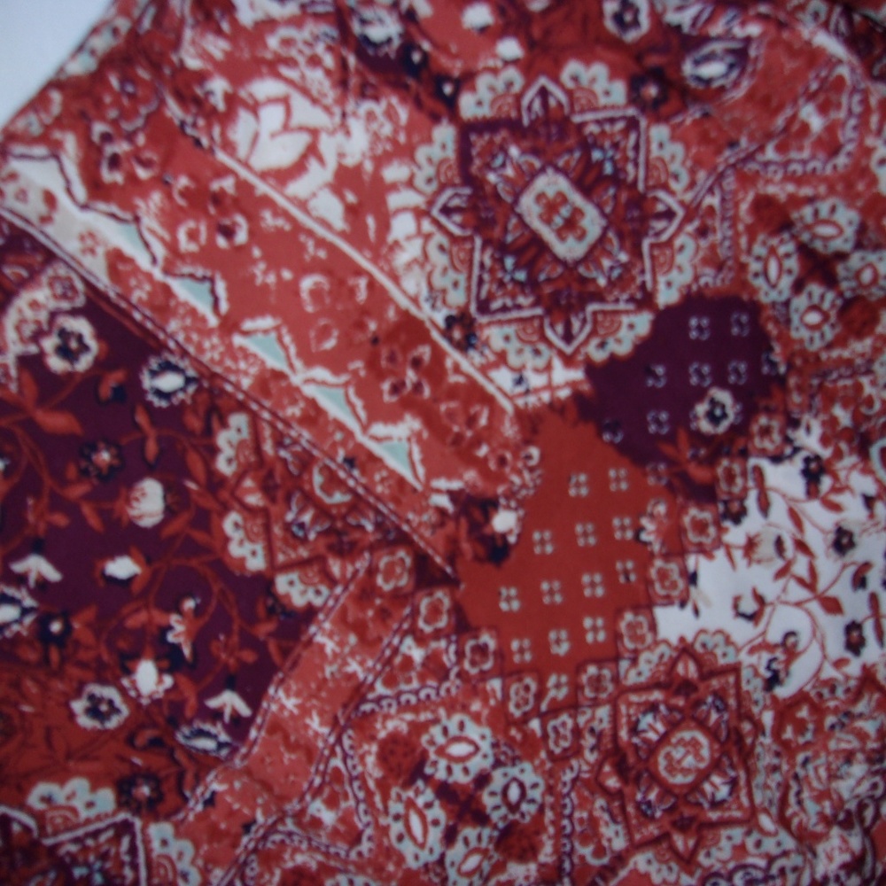 💝4/$15 medium large womens boho pattern shirt top - Picture 6 of 6